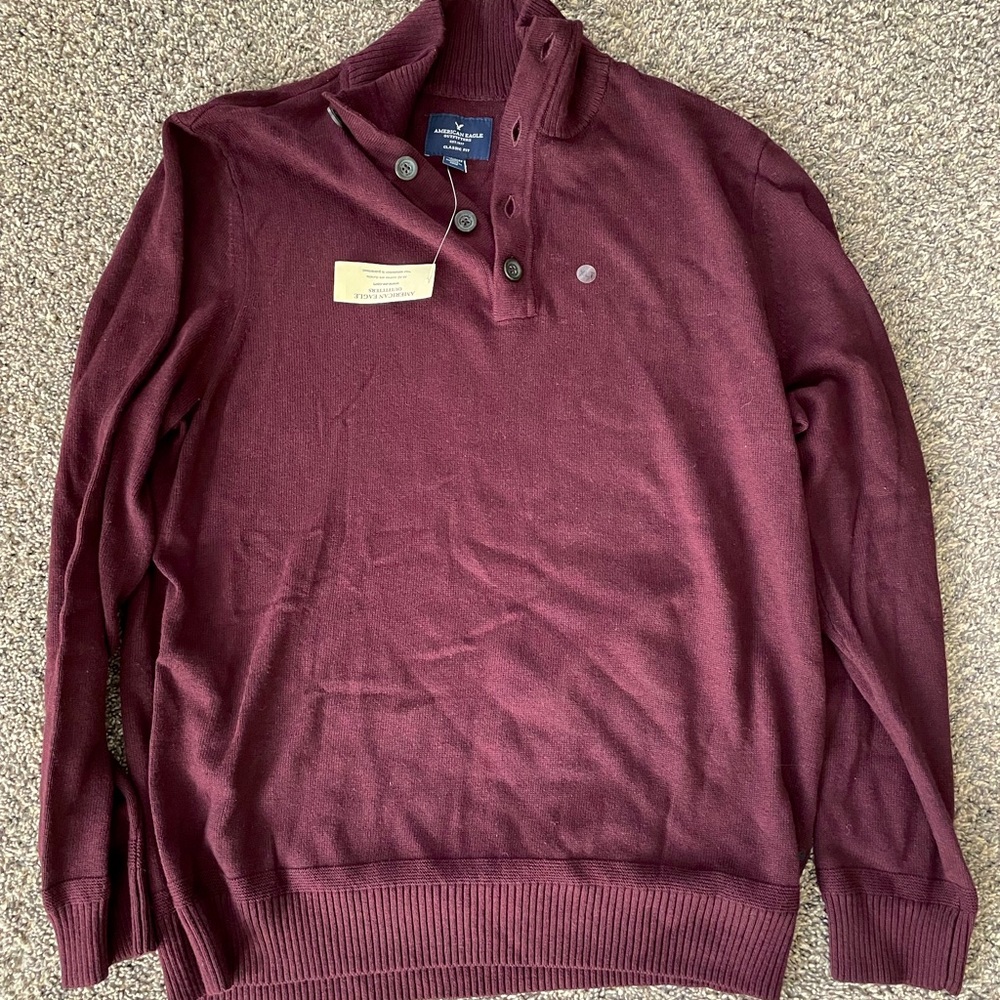 American Eagle Sweater - Burgundy/Maroon - XLT - NWT